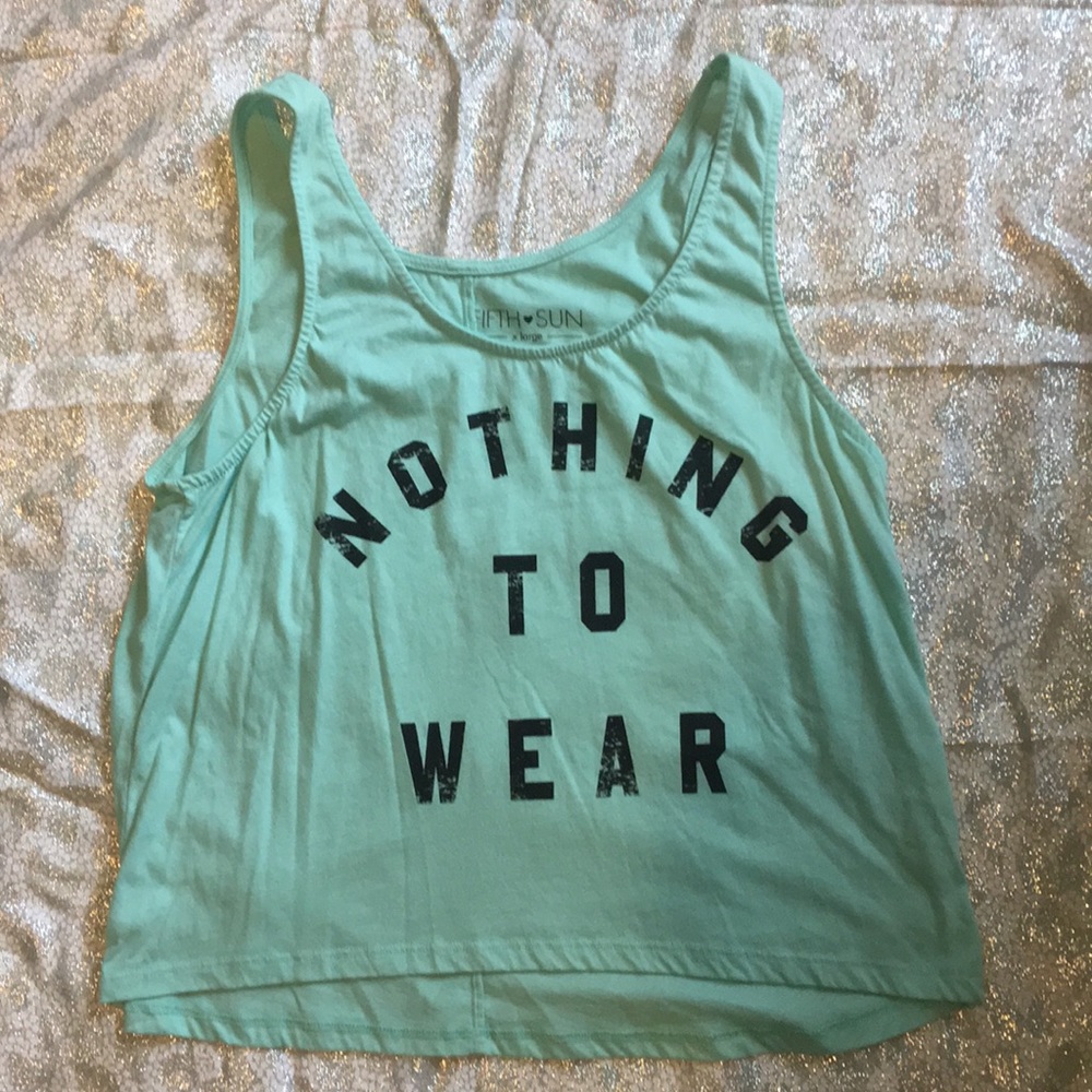 NWOT “Nothing to wear” tank crop top